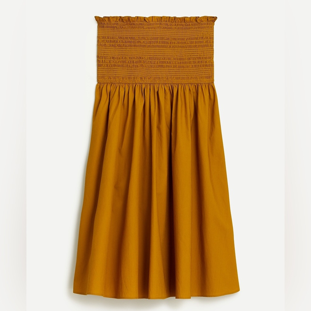 J.crew white smocked skirt / dress